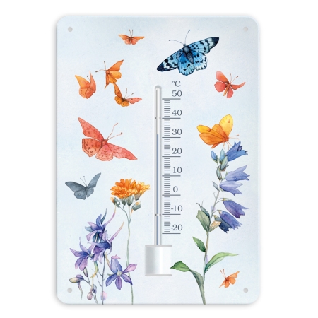 Thermometer Blumen Schmetterlingswiese